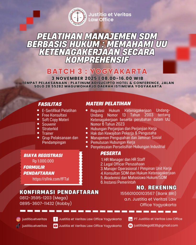 PELATIHAN KETENAGAKERJAAN YOGYAKARTA