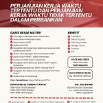 PELATIHAN PERJANJIAN KERJA WAKTU TERTENTU DAN PERJANJIAN WAKTU TIDAK TERTENTU DALAM PERBANKAN
