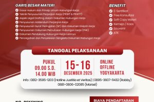 PELATIHAN TEKNIK PENYUSUNAN DOKUMEN HUBUNGAN KERJA KONTRAK ADDENDUM DAN SURAT PERINGATAN